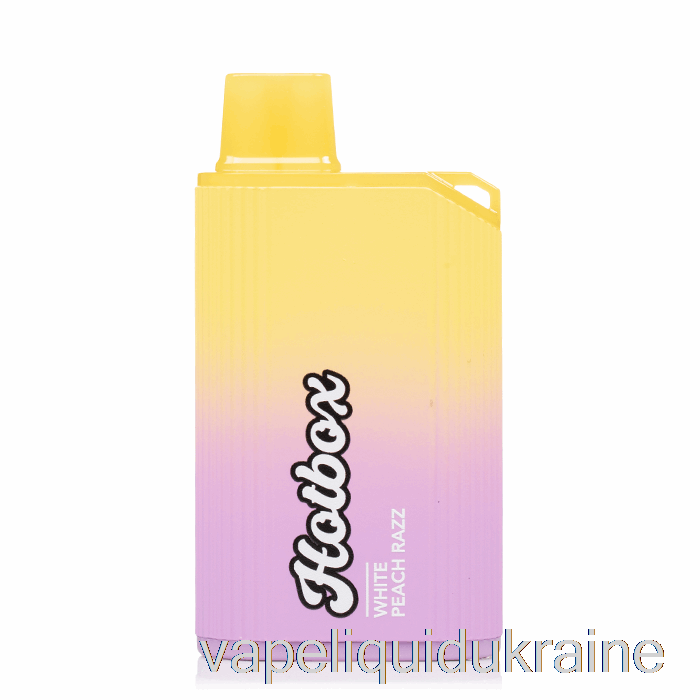 Vape Liquid Ukraine Puff Brands Hotbox 7500 Disposable White Peach Razz